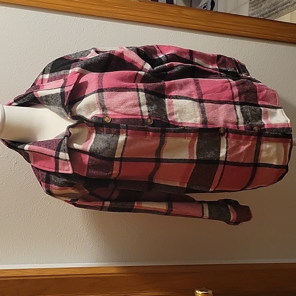 #3 Plaid Button Front Shirt, Casual Long Sleeve Shirt For Spring & Fall,Women